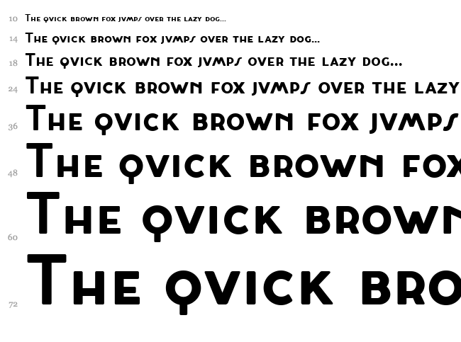 Cocosignum Maiuscoletto font waterfall